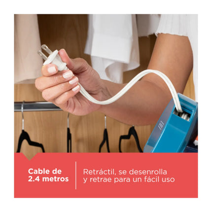 Plancha de Vapor Black+Decker ICR004B‑LA | 1200 W | Suela Acero Inoxidable | Cable Retráctil | Auto‑Clean
