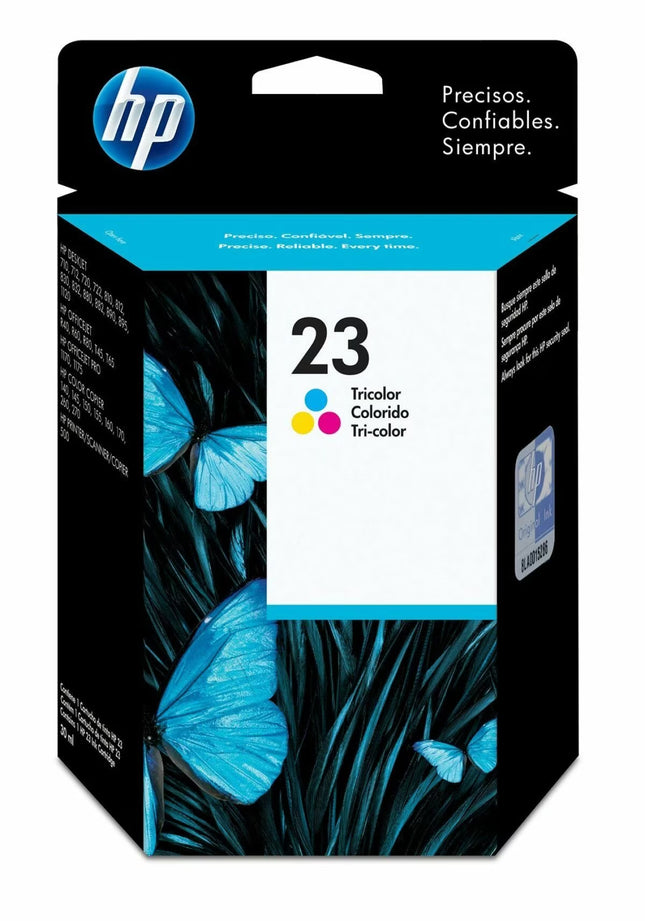 Cartucho Tinta HP 23 Tricolor, C1823D