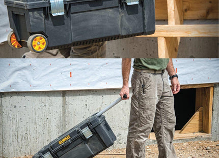 DEWALT DWST28100 Caja de Herramientas de 28" con Ruedas, Capacidad 80 lb