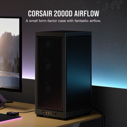 Case Gaming Corsair 2000D Airflow | Mini-ITX | Negro
