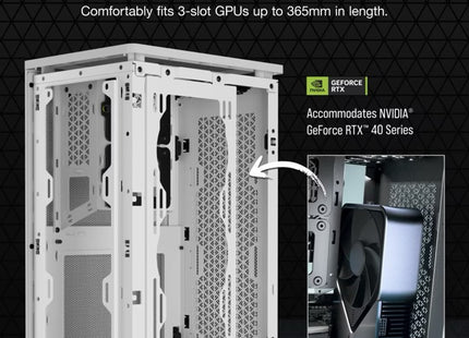 Case Gaming Corsair 2000D Airflow | Mini-ITX | Blanco | CC-9011245-WW