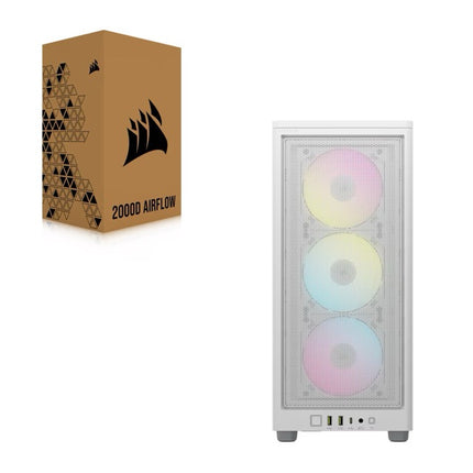 Case Gaming Corsair 2000D RGB Airflow | Mini-ITX | Blanco | CC-9011247-WW