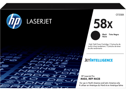 Cartucho Tóner HP 58X Negro, CF258X