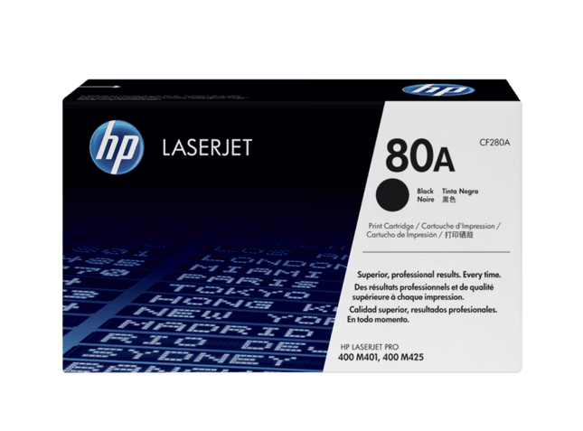 Cartucho Tóner HP 80A Negro, CF280A