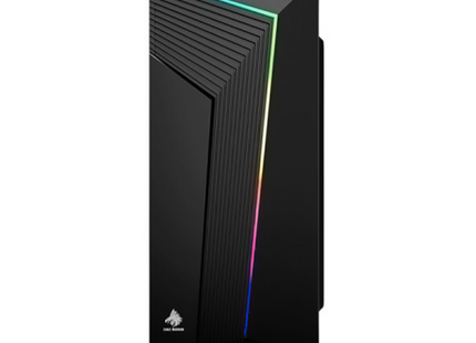 Case gamer Eagle Warrior CG10AARA001C vista de puertos frontales USB y HD Audio