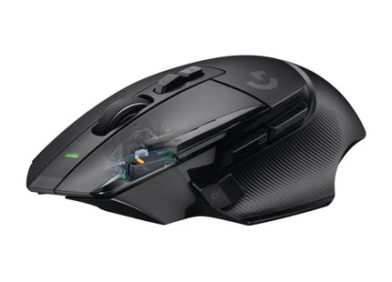 Mouse Gaming Logitech G502 X Lightspeed vista inferior con sensor HERO 25K