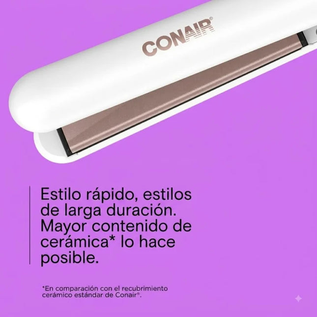 Conair Plancha Double Ceramic 1" 210°C, CS221L