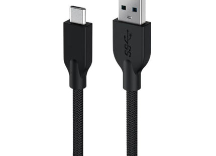 Cable Genius USB-A a USB-C ACC-A2CC-3A | 1 Metro | Carga Rápida | Compatible con Dispositivos USB-C | Negro
