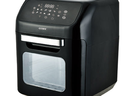 COBY Freidora de Aire 12 litros negra CY-AIRF-12LZH-DG-BK-W vista frontal