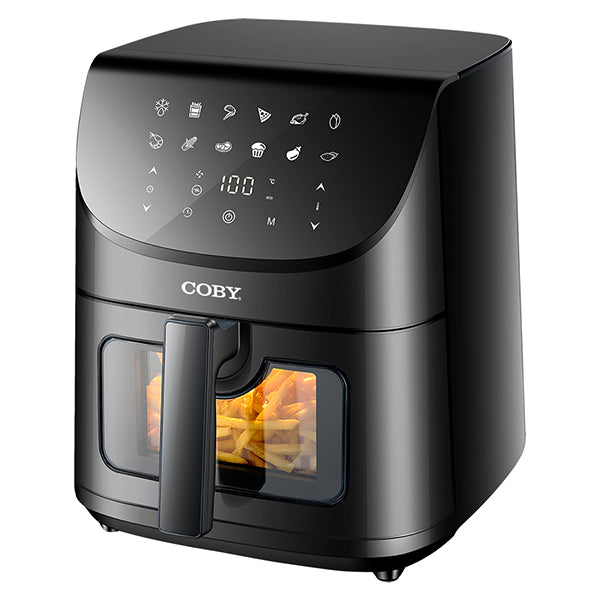 Coby CrispPro Advanced CY-AIRF-8LDH-DG-BK-W Freidora de Aire Digital 8 L 1700 W