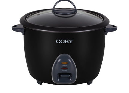 COBY Olla Arrocera 1.8L negra CY3323-RC3A-BK vista frontal