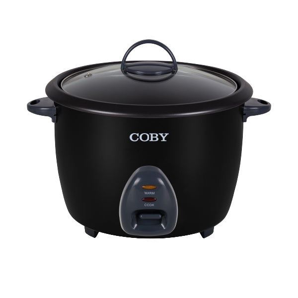 COBY Olla Arrocera 1.8L negra CY3323-RC3A-BK vista frontal