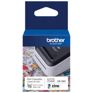 Cinta continua Brother CZ1001 compatible impresora VC-500W vista lateral