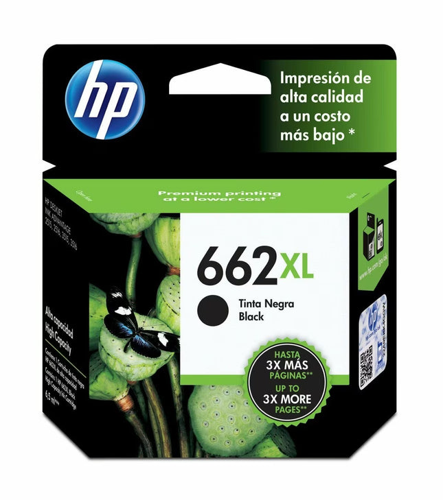 Cartucho Tinta HP 662XL Negro, CZ105AL