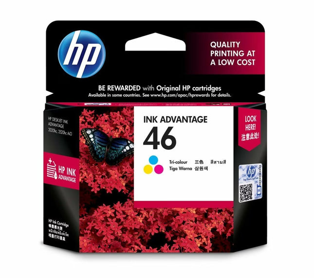 Cartucho Tinta HP 46 Tricolor, CZ638AL