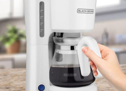 Cafetera Black+Decker CM0701W | 5 Tazas | 650 W | Filtro Permanente | Sneak‑A‑Cup™