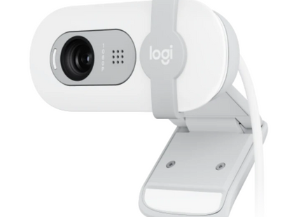 Cámara Web Logitech Brio 100 | Full HD 1080p | Micrófono Integrado | Color Blanco