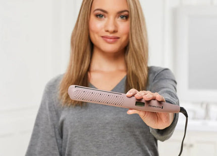 Plancha Alisadora Remington Húmedo y Seco S27A (110) F | Sensor Inteligente | Cerámica Anti-Frizz | Hasta 230 °C | Pantalla Digital