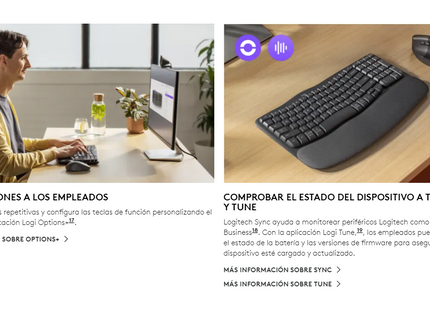 Teclado Logitech Wave Keys con receptor USB y conectividad Bluetooth para múltiples dispositivos