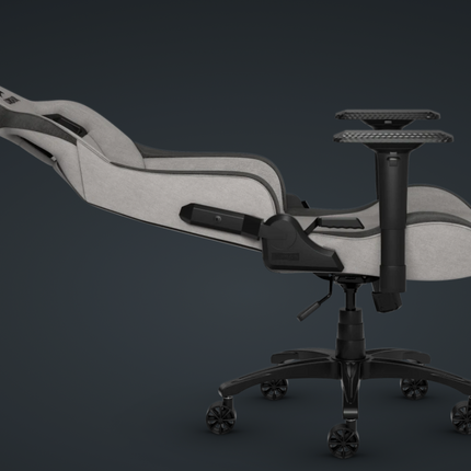 Silla Gaming Corsair T3 Rush | Tela Gray/Charcoal | Reclinable 180° | Ruedas de Nylon
