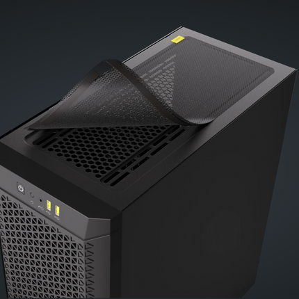 Case Gaming Corsair 480T | Media Torre | Vidrio Templado | Flujo de Aire Optimizado | Negro