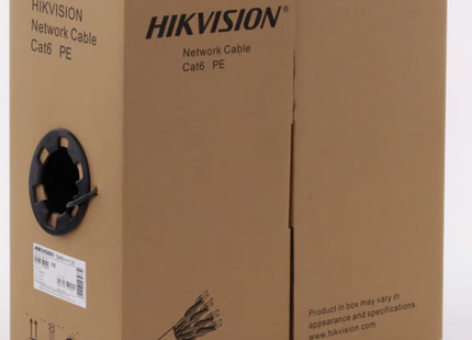 Cable UTP Cat 6 Hikvision DS-1LN6OUSPE(O-STD) | 305 mts | Exterior | 23AWG | 100% Cobre | UL