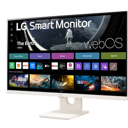 MONITOR 27'' LG 27SR50F-W 1920 x 1080  5MS 50/60HzHz HDMI USB FHD IPS WITH WEBOS SMART