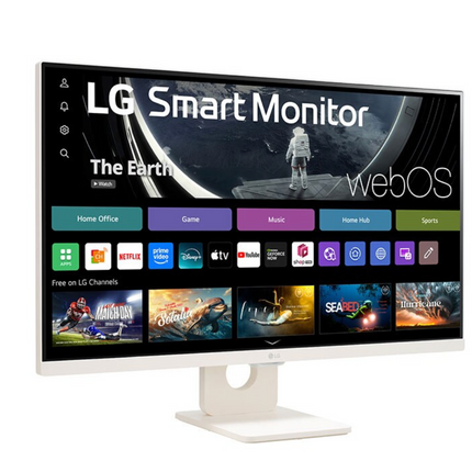 MONITOR 27'' LG 27SR50F-W 1920 x 1080  5MS 50/60HzHz HDMI USB FHD IPS WITH WEBOS SMART