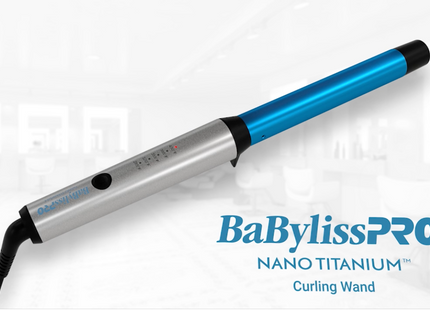 Rizadora BaByliss Titanium | 1¼” (32mm) | 430°F | Barril Profesional | Calentamiento Rápido