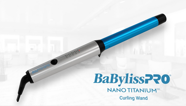 Rizadora BaByliss Titanium | 1¼” (32mm) | 430°F | Barril Profesional | Calentamiento Rápido