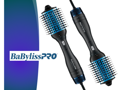 Cepillo Capilar BaByliss Hot Air Brush 2 en 1 Dual Ionic | Para peinar y reducir el frizz con tecnología iónica