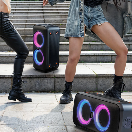 Parlante RGB Moonki Bossa Bluetooth | 2.0 Estéreo | Luces LED | Batería Recargable