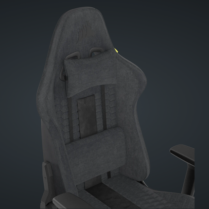 Silla Gaming Corsair TC100 Relaxed | Tela | Diseño Ergonómico | Reclinable 160° | Altura Ajustable