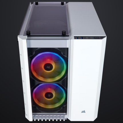Case Corsair Crystal Series 280X RGB | Micro ATX | Vidrio Templado | RGB | Color Blanco