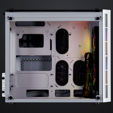Case Corsair Crystal Series 280X RGB | Micro ATX | Vidrio Templado | RGB | Color Blanco
