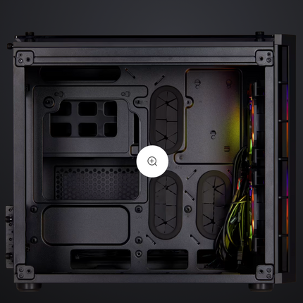 Case Corsair Crystal Series 280X | Micro ATX | Vidrio Templado | Flujo de Aire Optimizado | Color Negro