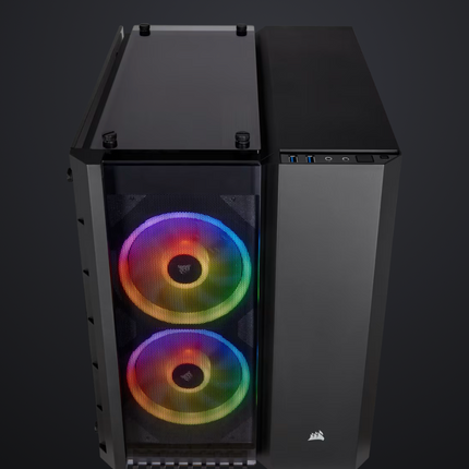 Case Corsair Crystal Series 280X | Micro ATX | Vidrio Templado | Flujo de Aire Optimizado | Color Negro