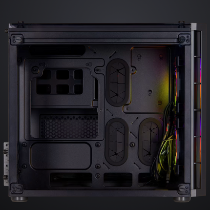 Case Corsair Crystal Series 280X | Micro ATX | Vidrio Templado | Flujo de Aire Optimizado | Color Negro