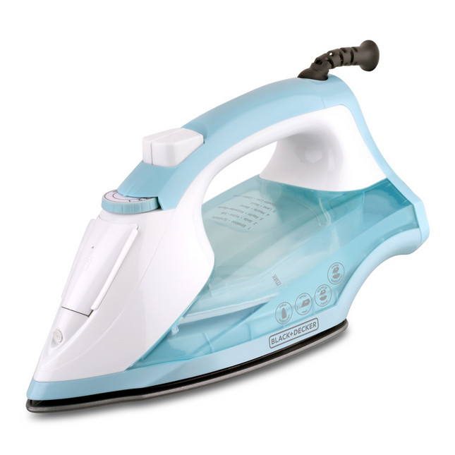 Plancha de Vapor Black+Decker Light Easy IR1845 | 1200 W | Suela Non‑Stick TrueGlide | SmartSteam™ | Cable Giratorio 360°