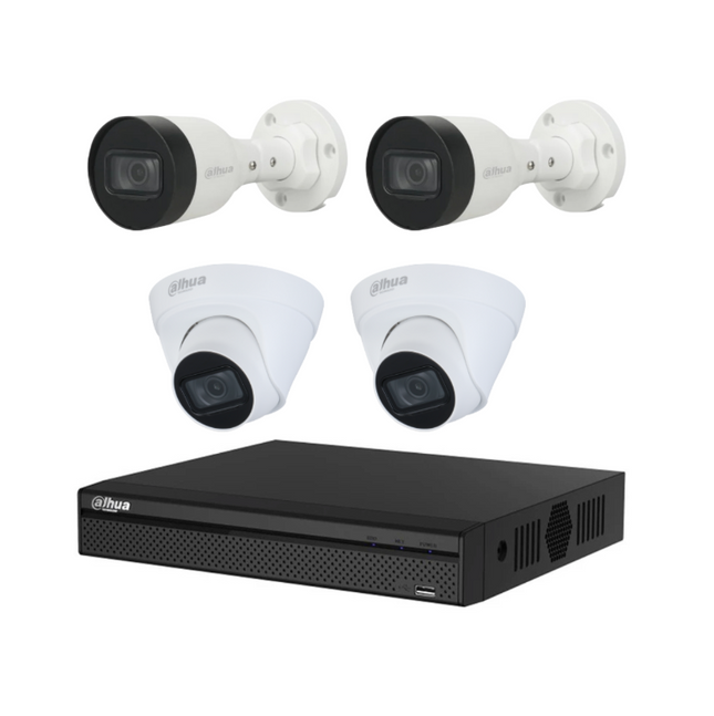 Dahua kit cámaras 4Ch NVR - 1.0.01.04.37133-0002