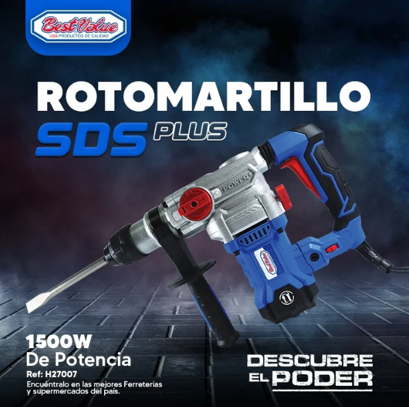 Best Value H27007 Rotomartillo SDS-Plus 1500 W 5,5 J con 6 Velocidades