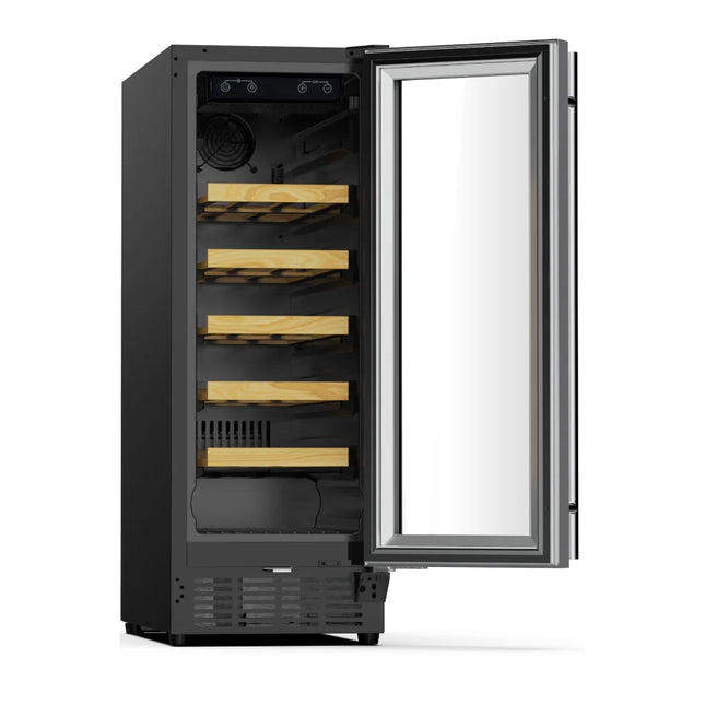 Vinera CHIQ CQRW18Y1MD1C7V | 18 Botellas | 1.9 cu ft | 4-22°C | Enfriamiento por Ventilador