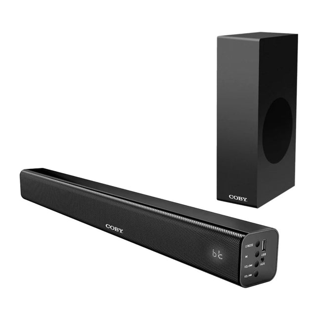 Coby CY-SB-800 Barra de Sonido 2.1 de 45 W con Subwoofer, Bluetooth 5.0 y HDMI ARC