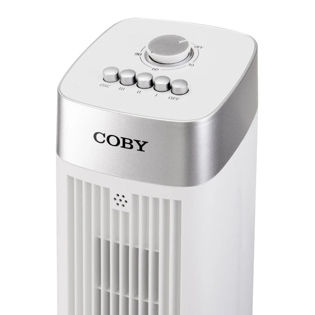 Coby Ventilador de Torre 41" 45W, CY-TF-AB-TORRE 41INCH-WH