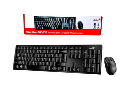 Teclado y Mouse SlimStar 8000SE Inalámbrico | Receptor USB | Español | Diseño Slim