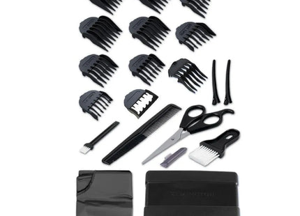 Cortadora de Cabello Remington HC4050 (110) F | 22 Piezas Incluidas | Cuchillas de Acero Inoxidable Autoafilables | Uso con Cable | Kit Familiar Completo