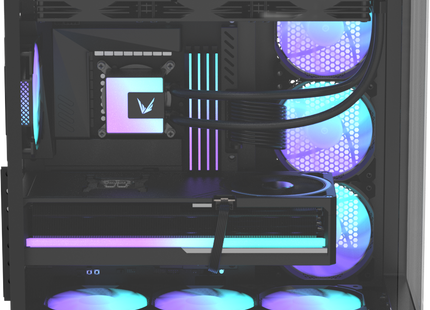 Case ARGB Formula V Line Crystal U2 Floe Black 4711401663782 | Mid Tower | ATX Micro-ATX Mini-ITX | RGB | 4 Ventiladores ARGB 120mm