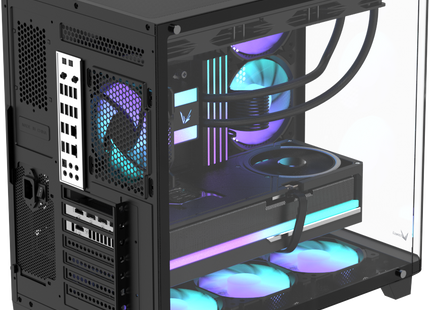 Case ARGB Formula V Line Crystal U2 Floe Black 4711401663782 | Mid Tower | ATX Micro-ATX Mini-ITX | RGB | 4 Ventiladores ARGB 120mm