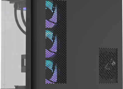 Case ARGB Formula V Line Crystal U2 Floe Black 4711401663782 | Mid Tower | ATX Micro-ATX Mini-ITX | RGB | 4 Ventiladores ARGB 120mm
