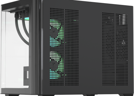 Case ARGB Formula V Line Crystal U2M Floe Black 4711401663843 | Mid Tower | Micro-ATX Mini-ITX | RGB | 3 Ventiladores ARGB 120mm